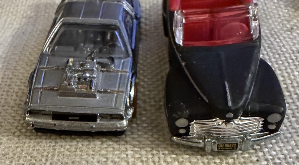 Hot Wheels Premium Back to the Future Delorean Ford Super Deluxe Lot Of 2 Loose