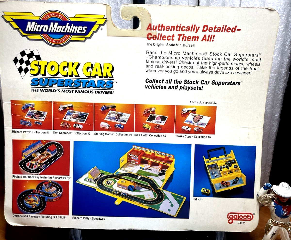 Micro Machines Stock Car Superstars~ Richard Petty Race Team STP Set New Sealed
