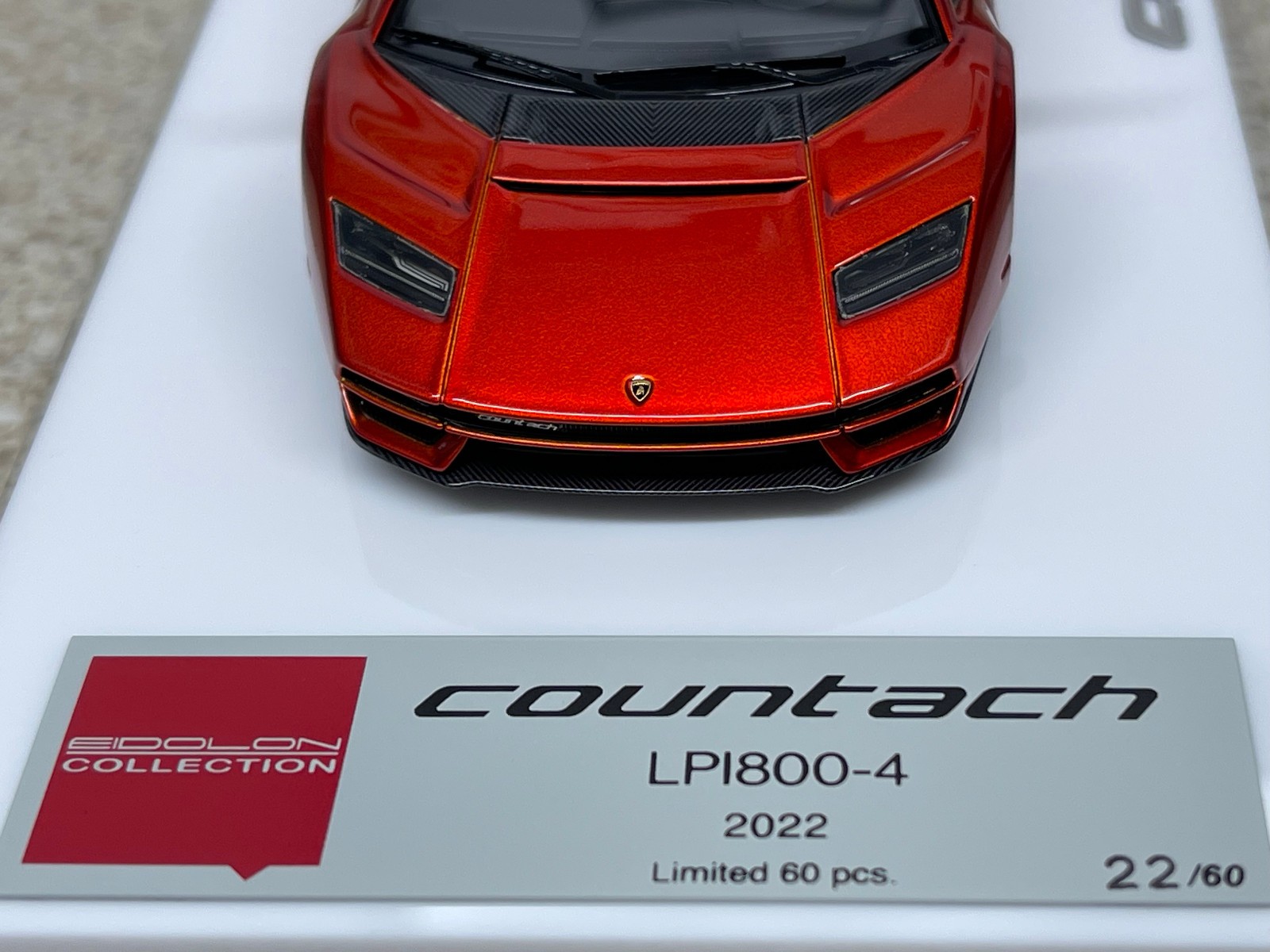 1/43 MakeUp Eidolon Lamborghini Countach LPI 800 – EM740H – Arancio Bruciato