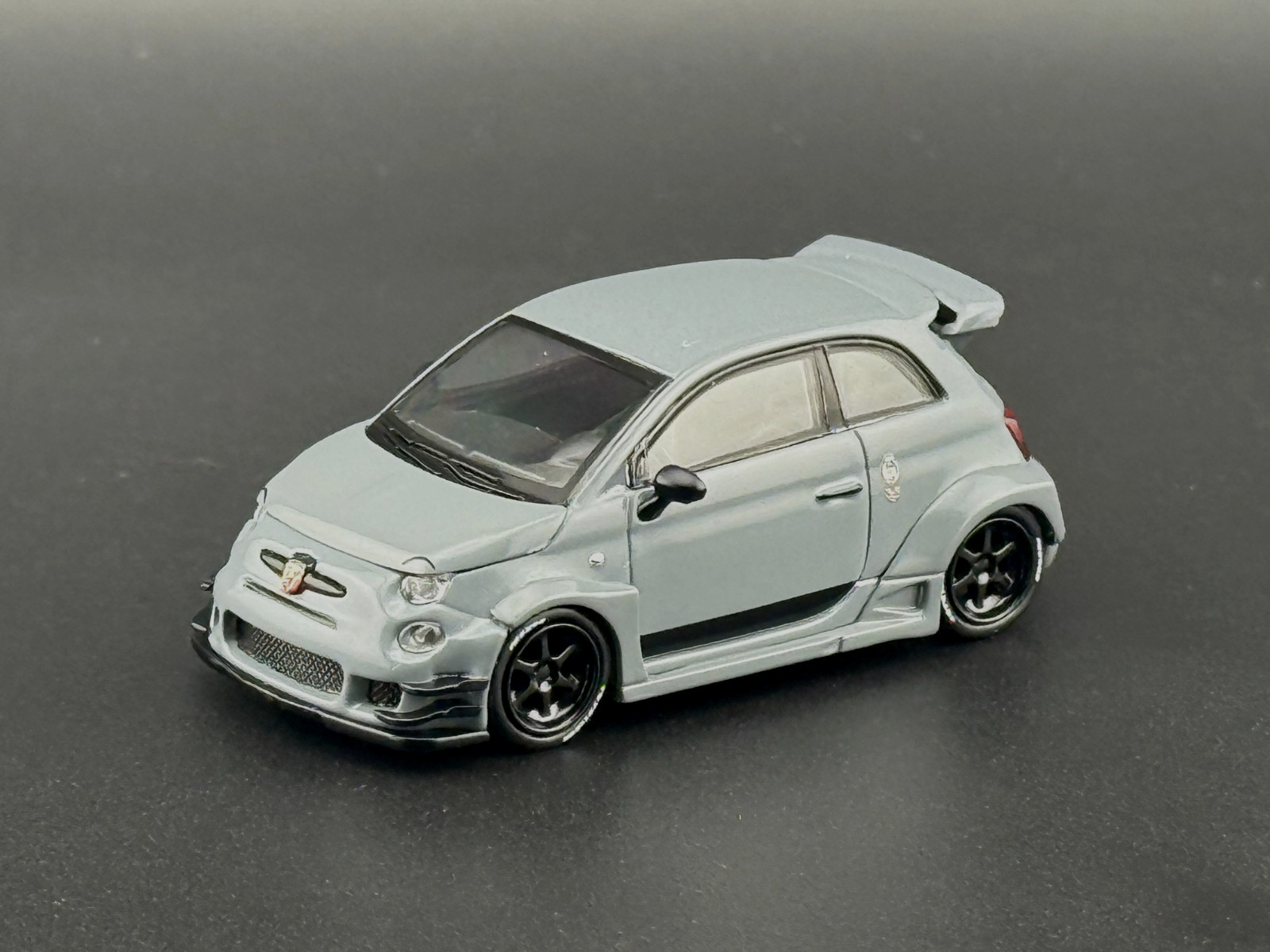 Mini GT Abarth 595 LB-WORKS x Abas Works Grey #995 1/64