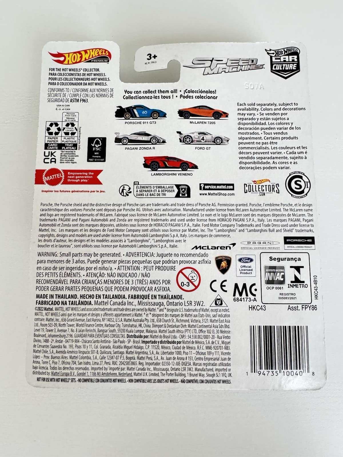 2023 Hot Wheels Premium Car Culture – Speed Machines (Set of 5)