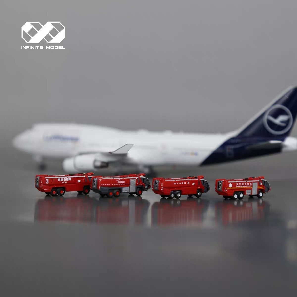 Scale 1/400 Airport Panther 6×6 fire truck Painted Printed 3D Model