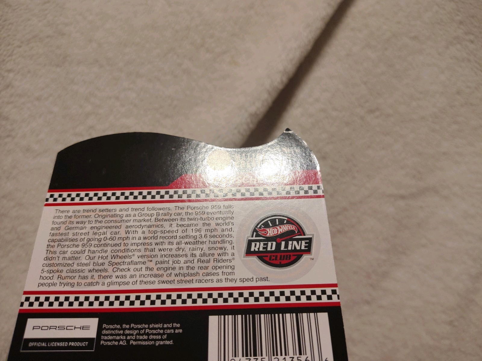 Hot Wheels Red Line Club Porsche 959 1:64 Blue Diecast Limited Edition 2024