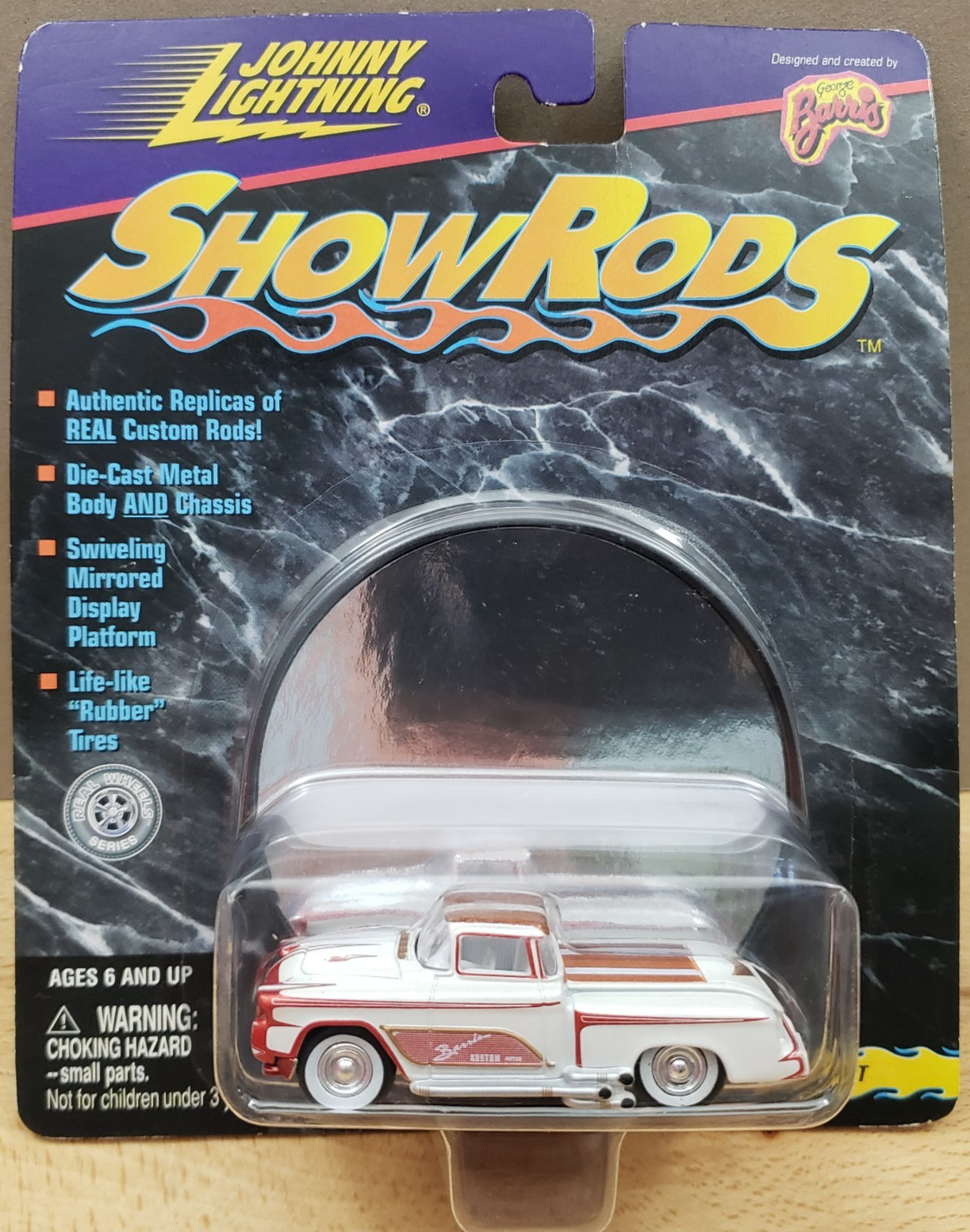 Johnny Lightning Show Rods Kopper Kart Custom Chevy Truck Mirrored Display 1:64
