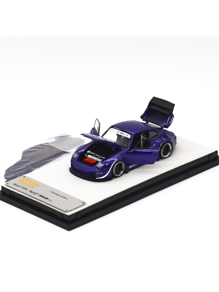 PGM 1:64 RWB 993 Army Girl Purple Diecast Model Car