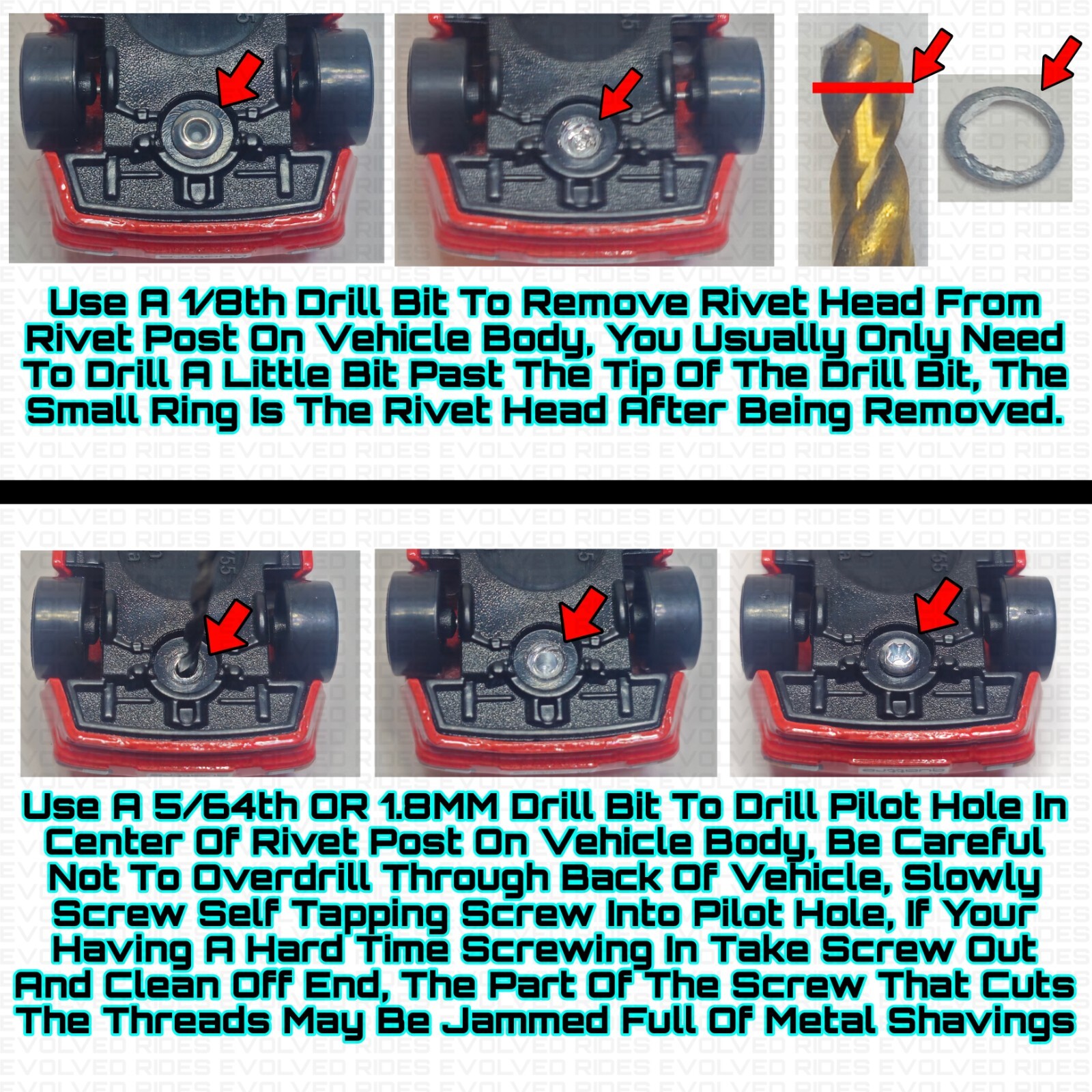 2-56 Screw Kit SELF TAP FOR 1/64 Scale Custom Restoration Hot Wheel & Other
