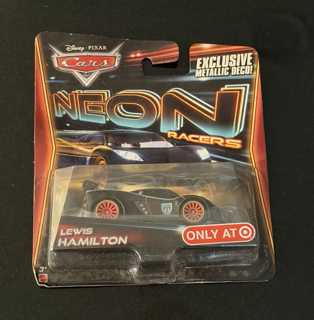 Mattel Disney Pixar Cars Neon Racers Lewis Hamilton Exclusive Metallic Deco