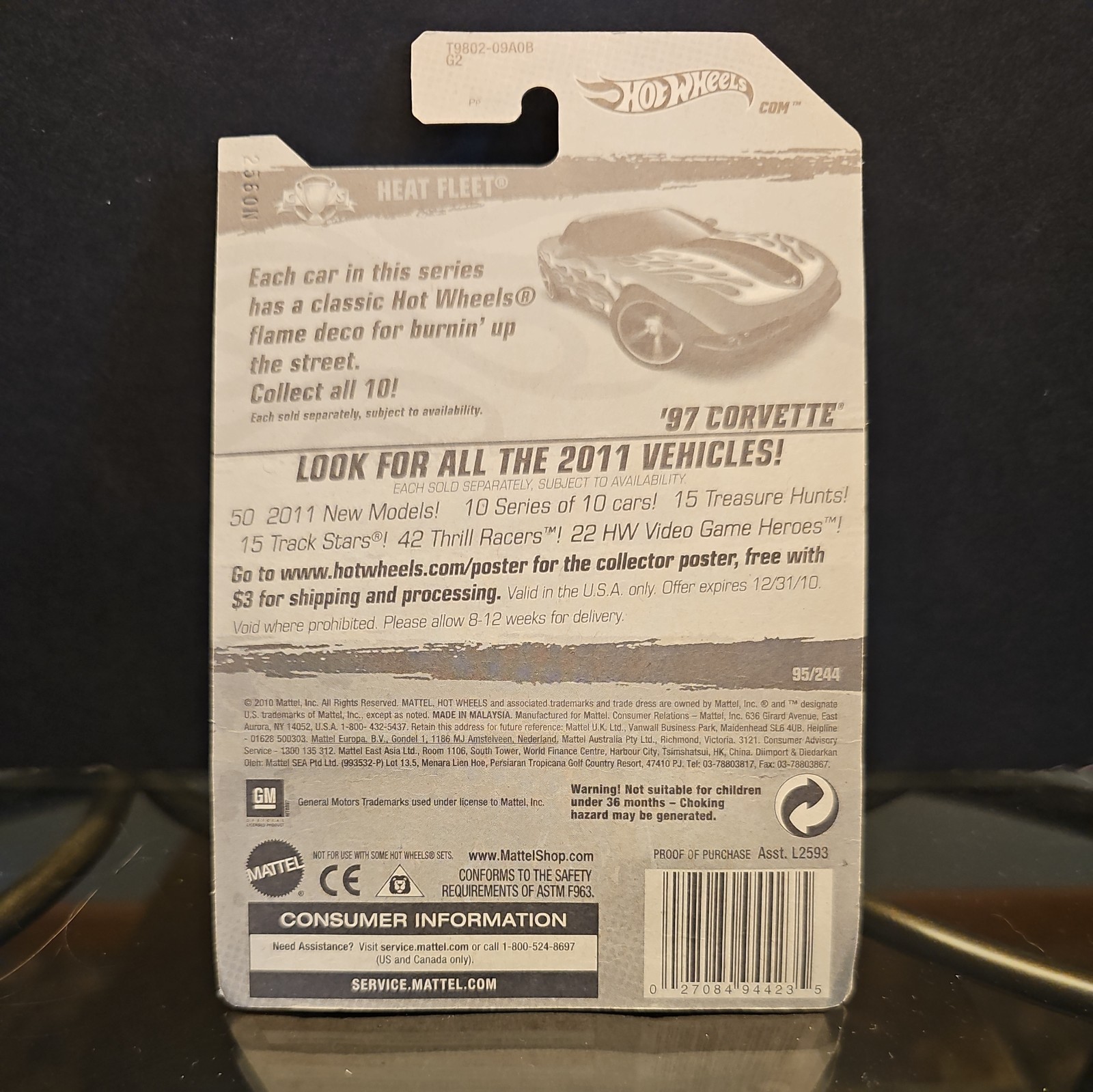 Hot Wheels Heat Fleet ’97 Chevy Corvette