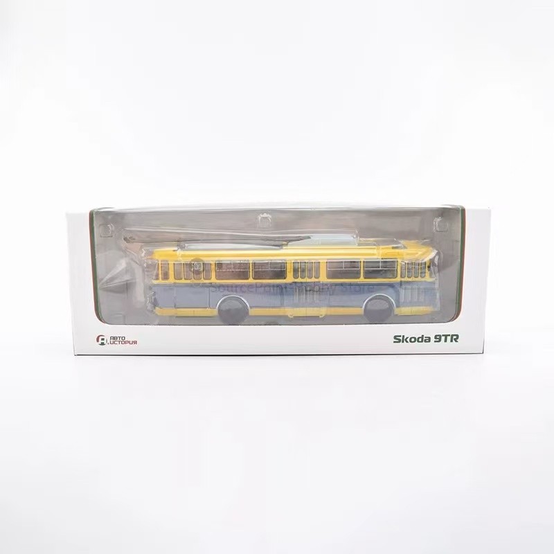 1:43 Modimio Bohemian Skoda 9TR Czech Trolley Bus Metal Model Display 103566