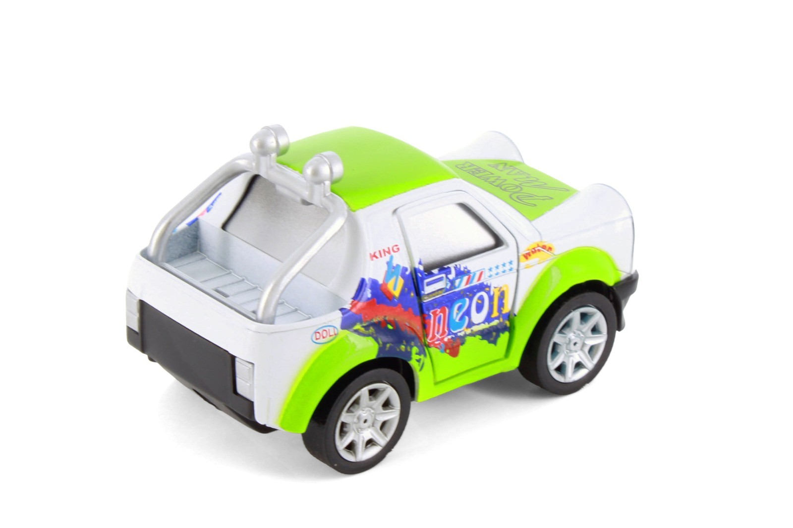 Cutie Cars w/Movable Eyes & Tongues – Power Man, Green – Showcasts 403/4D – 4″