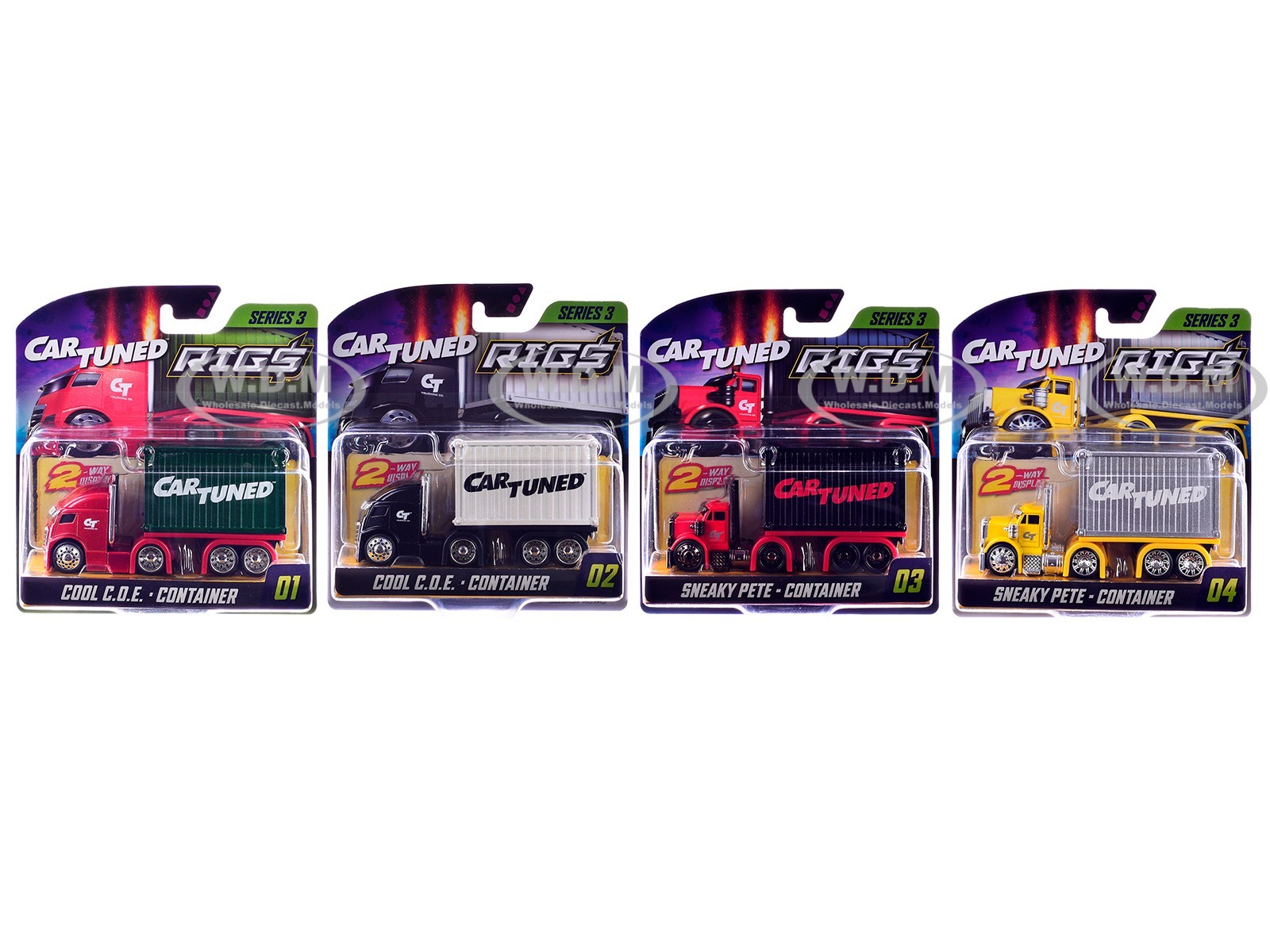 “RIGS” CONTAINER CASE SERIES 3 SET OF 4 PCS DIECAST BY CARTUNED 559313-XX2