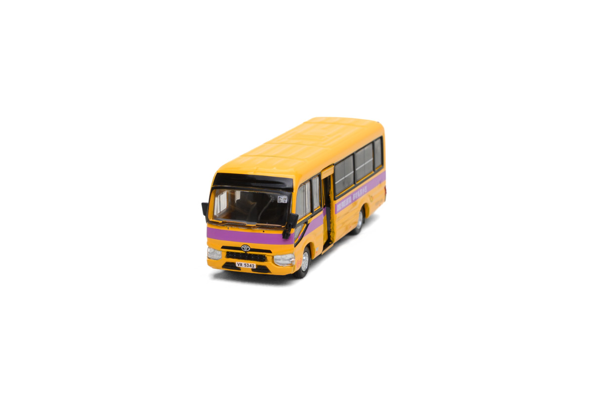 Tiny City Die-cast Model Car 1/76 – Toyota Coaster (B70) School Bus (19-seats)