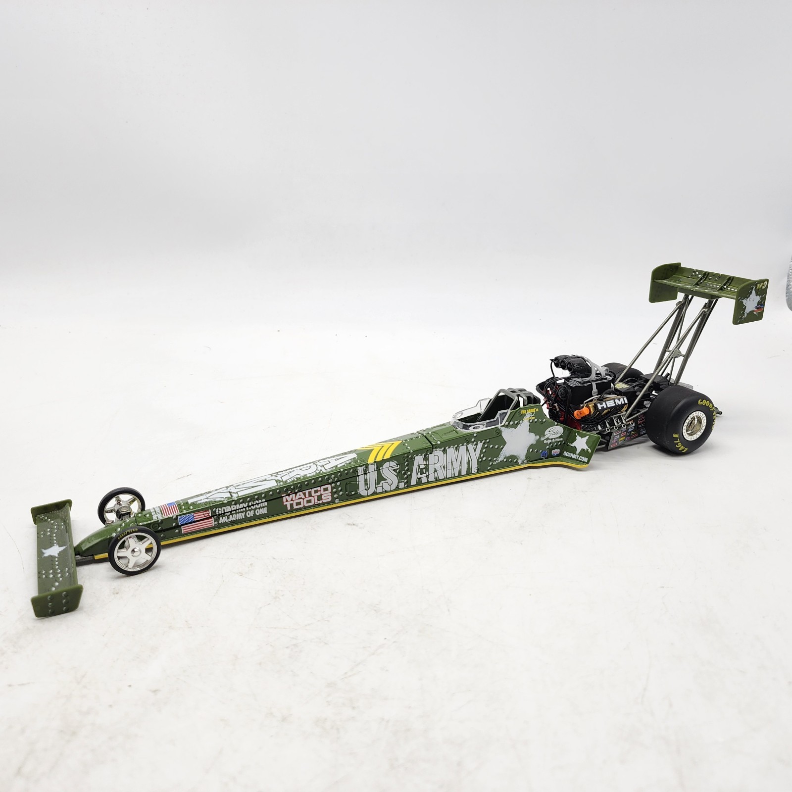 44D Racing Champions 1:24 Tony Schumacher U.S. Army Matco 2004 NHRA Dragster
