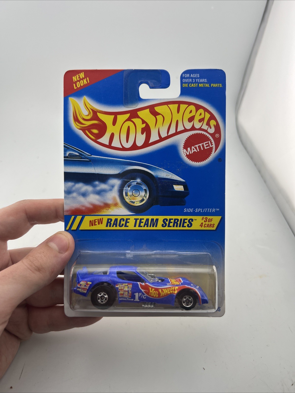 Hot Wheels Side Splitter Funny Car Blue 5Sp 1995 Race Team Series 3/4 #277