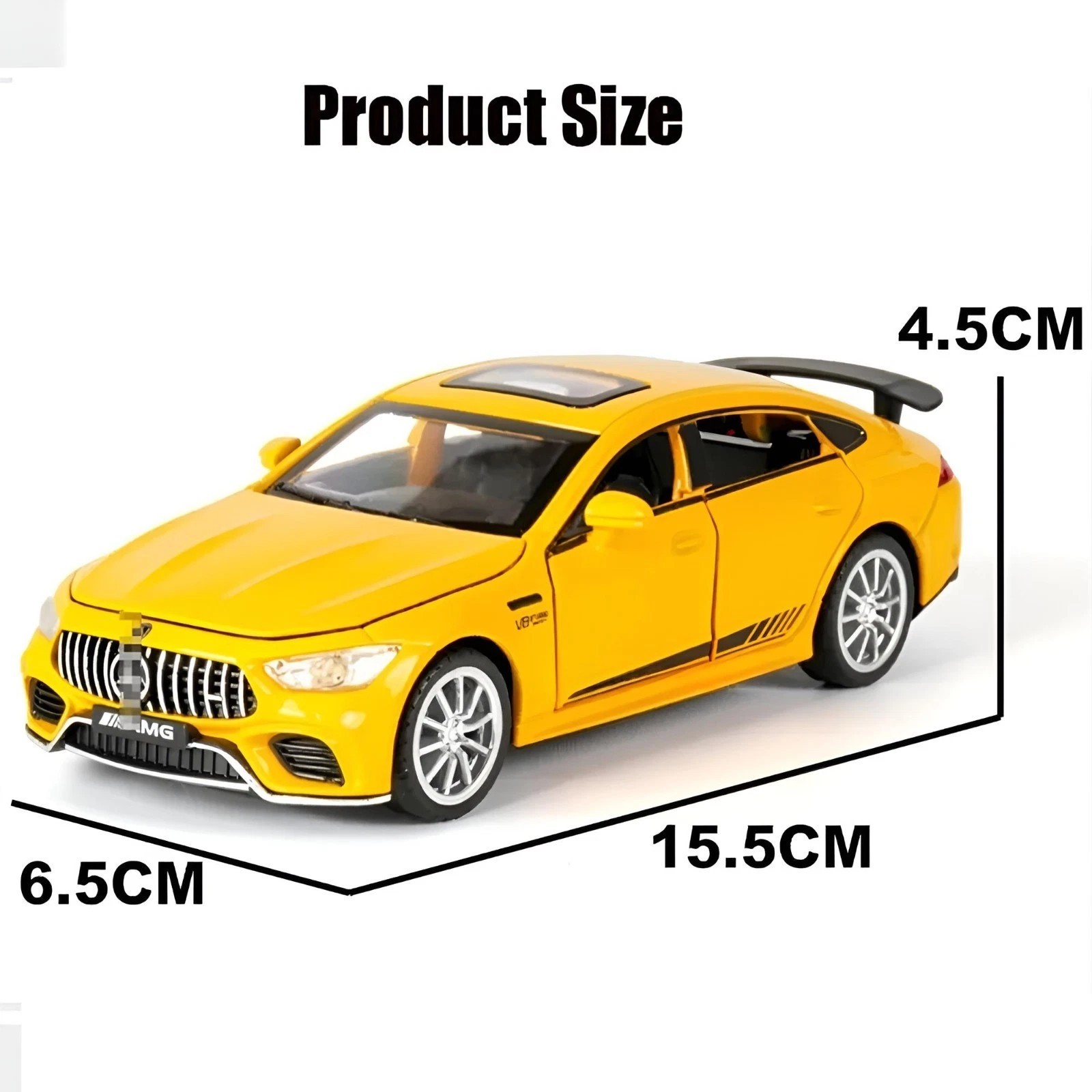 1:32 Mercedes-Benz AMG GT63 Diecast Model Car – Light & Sound Toy Sportscar Gift