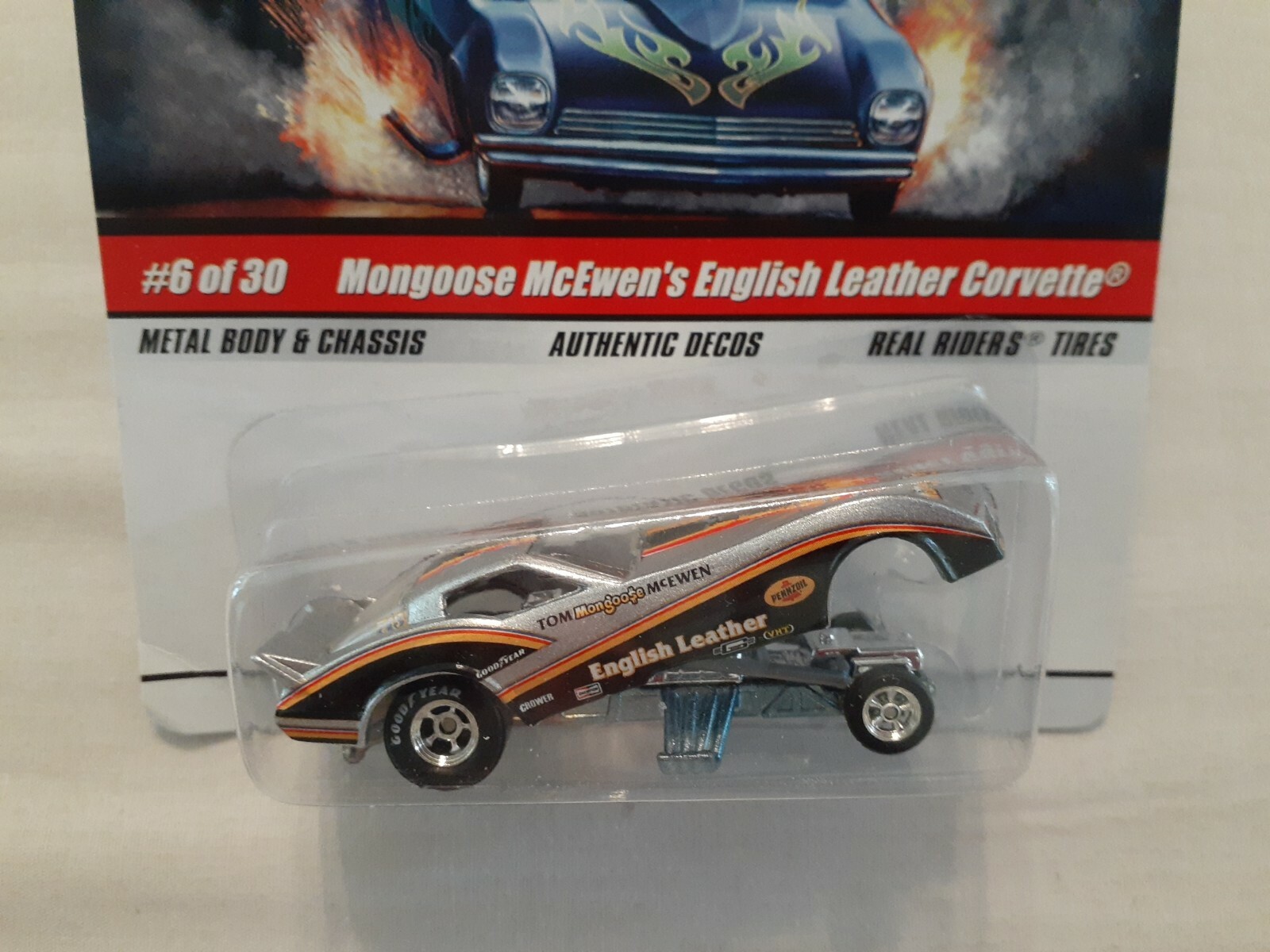 Hot Wheels Drag Strip Demons MONGOOSE McEwen’s English Leather Corvette