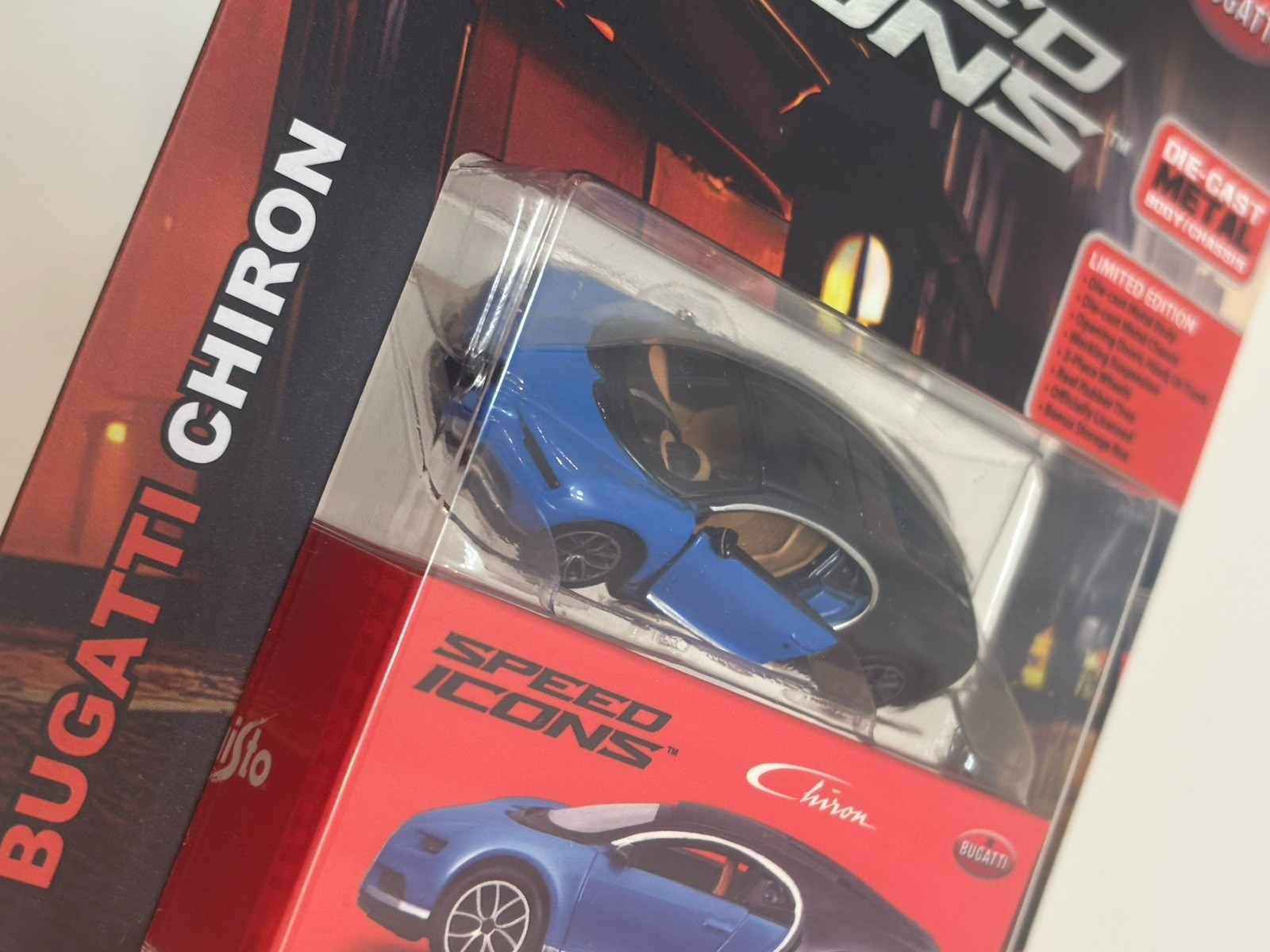 Maisto 1/64 Speed Icons Bugatti Chiron Set of 2 (Blue, Red) New 2026 *in Stock!
