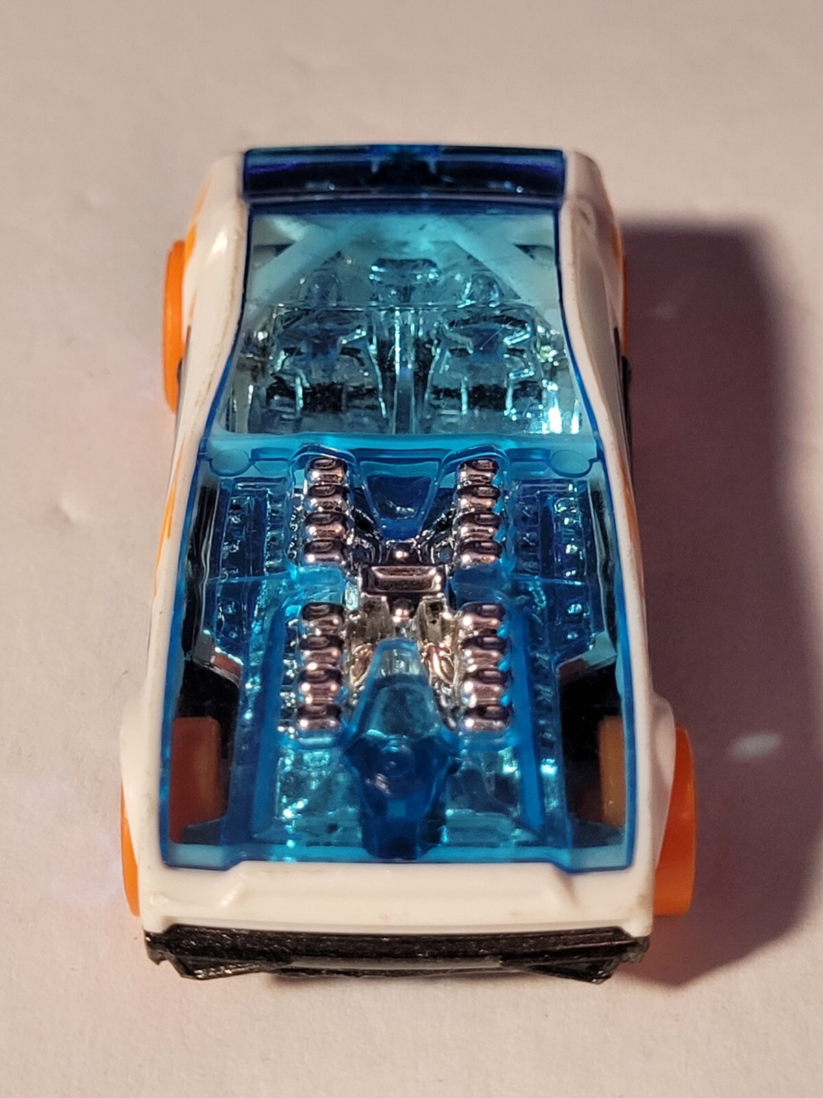 Rare 2009 Hot Wheels Bye Focal II Clear Blue/White Die-Cast 1:64 Concept Car