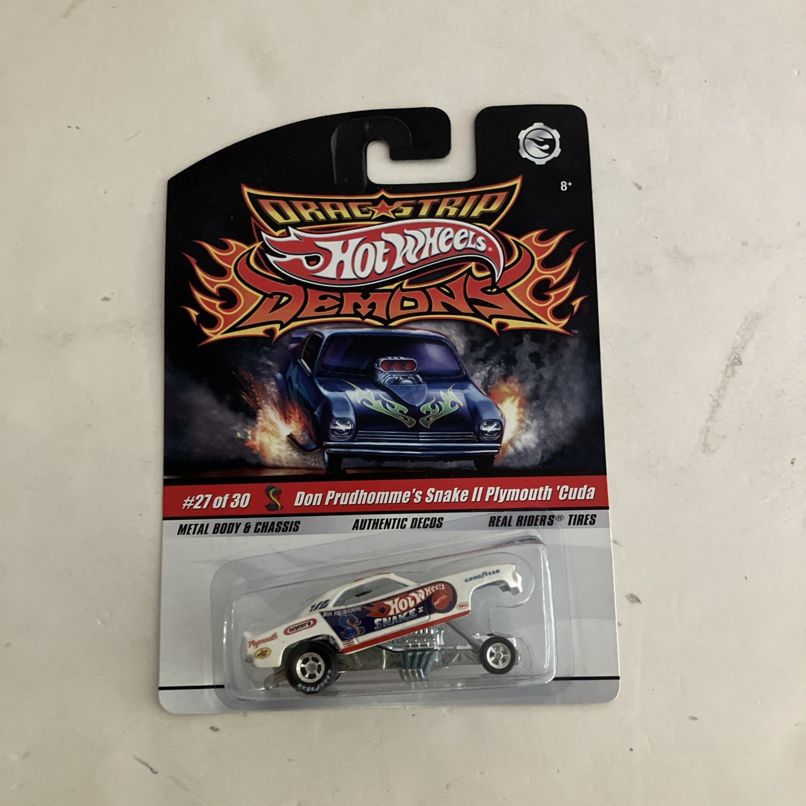HOT WHEELS Drag Strip Demons Don Prudhomme’s Snake II Plymouth ‘Cuda 27/30