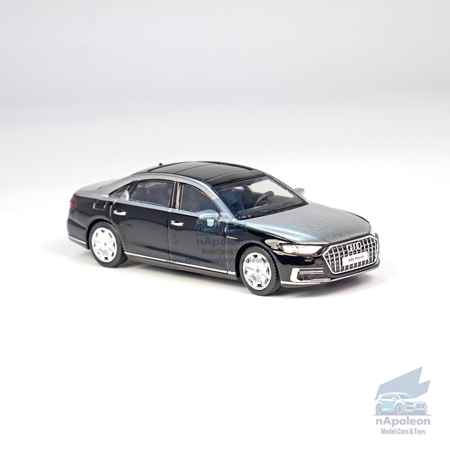 1:64 Audi A8L Horch 2021 Two-Tone Diecast Model Car Kids Gift Collection Display