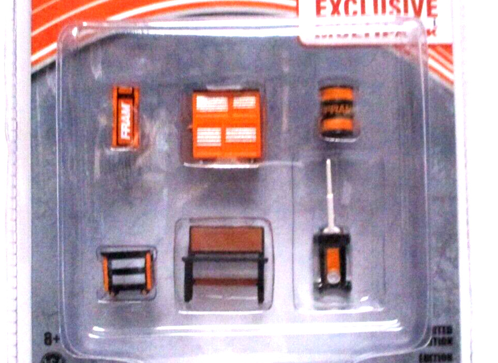 Greenlight Collectibles Exclusive FRAM Shop Tool Multipack 1:64 Limited Edition!