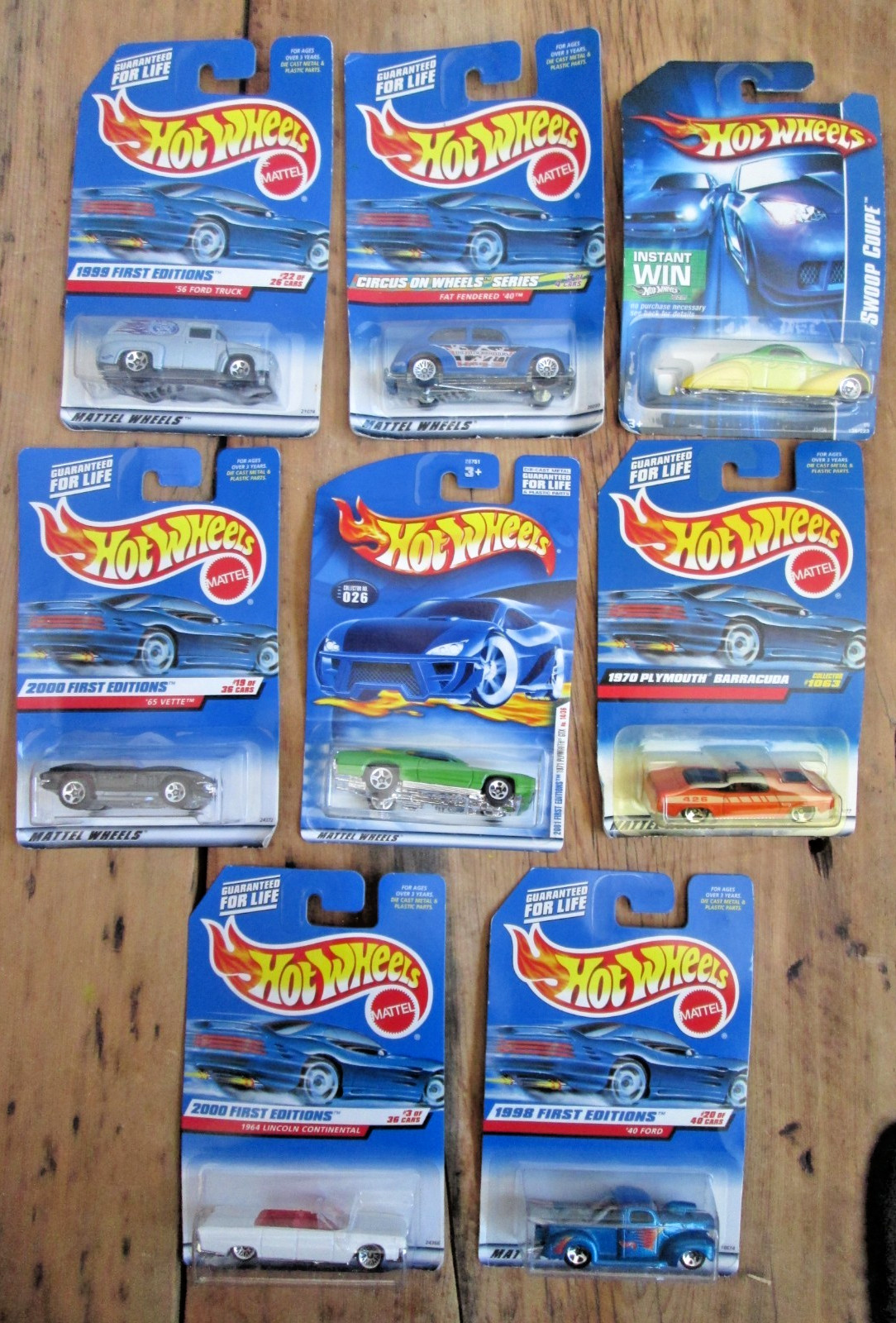 NEW Hot Wheels Lot 8 Different Vehicles Cars Trucks Mattel Wheels Variety