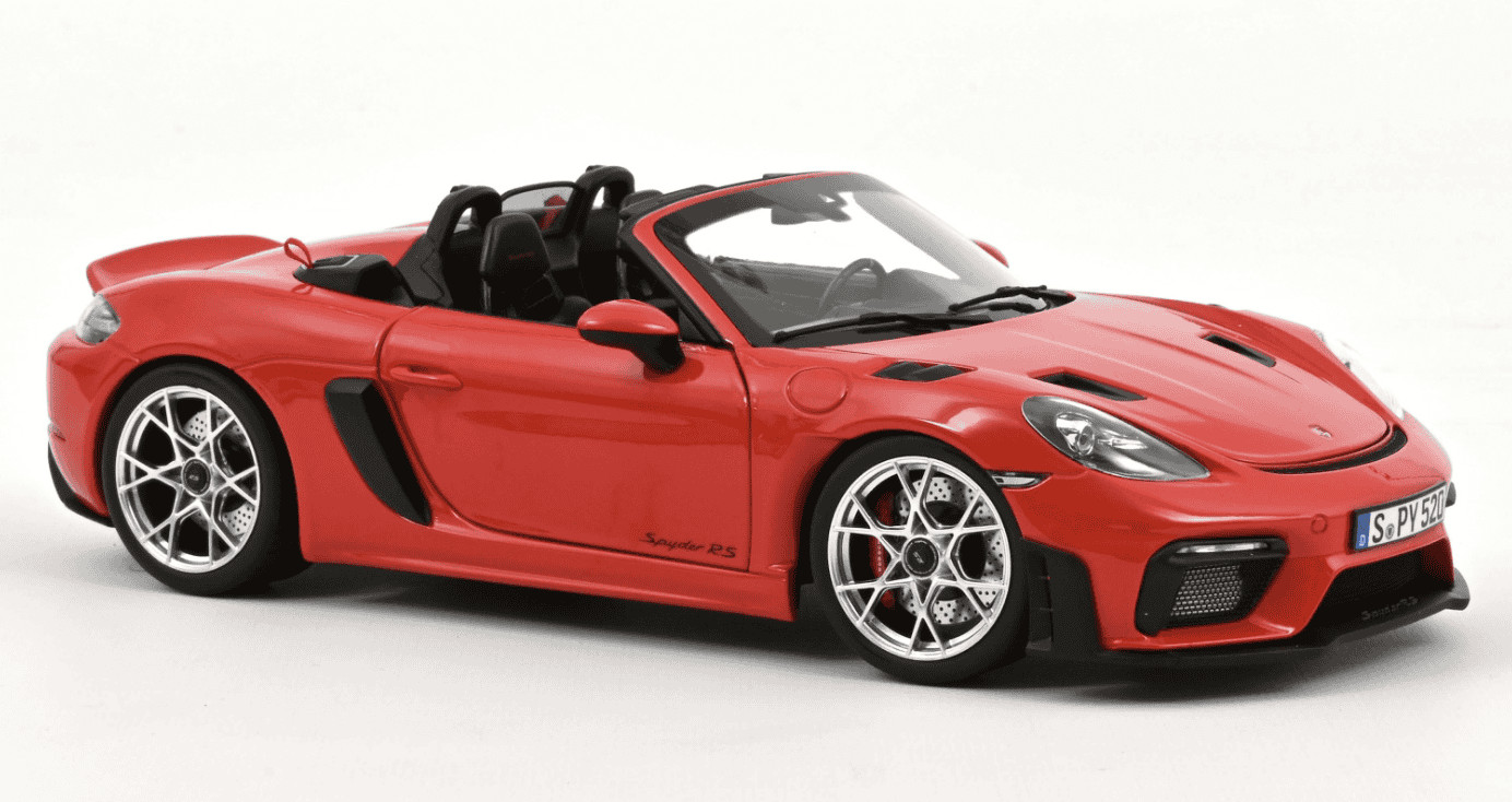 Norev 1/18 Scale Diecast 187271 – 2023 Porsche 718 Spyder RS – Red