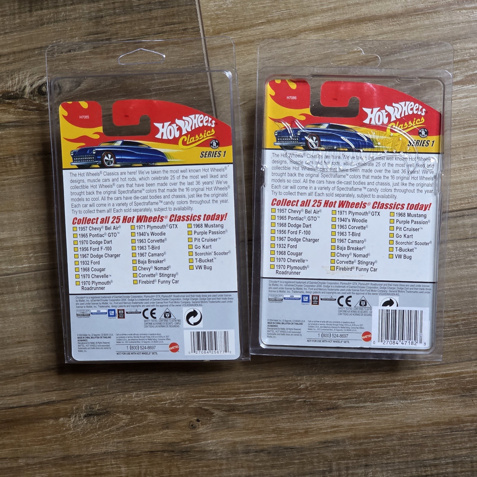 Hot Wheels Classics Series 1 Set of 22 Spectraflame Paint Redlines 1/64 Diecast