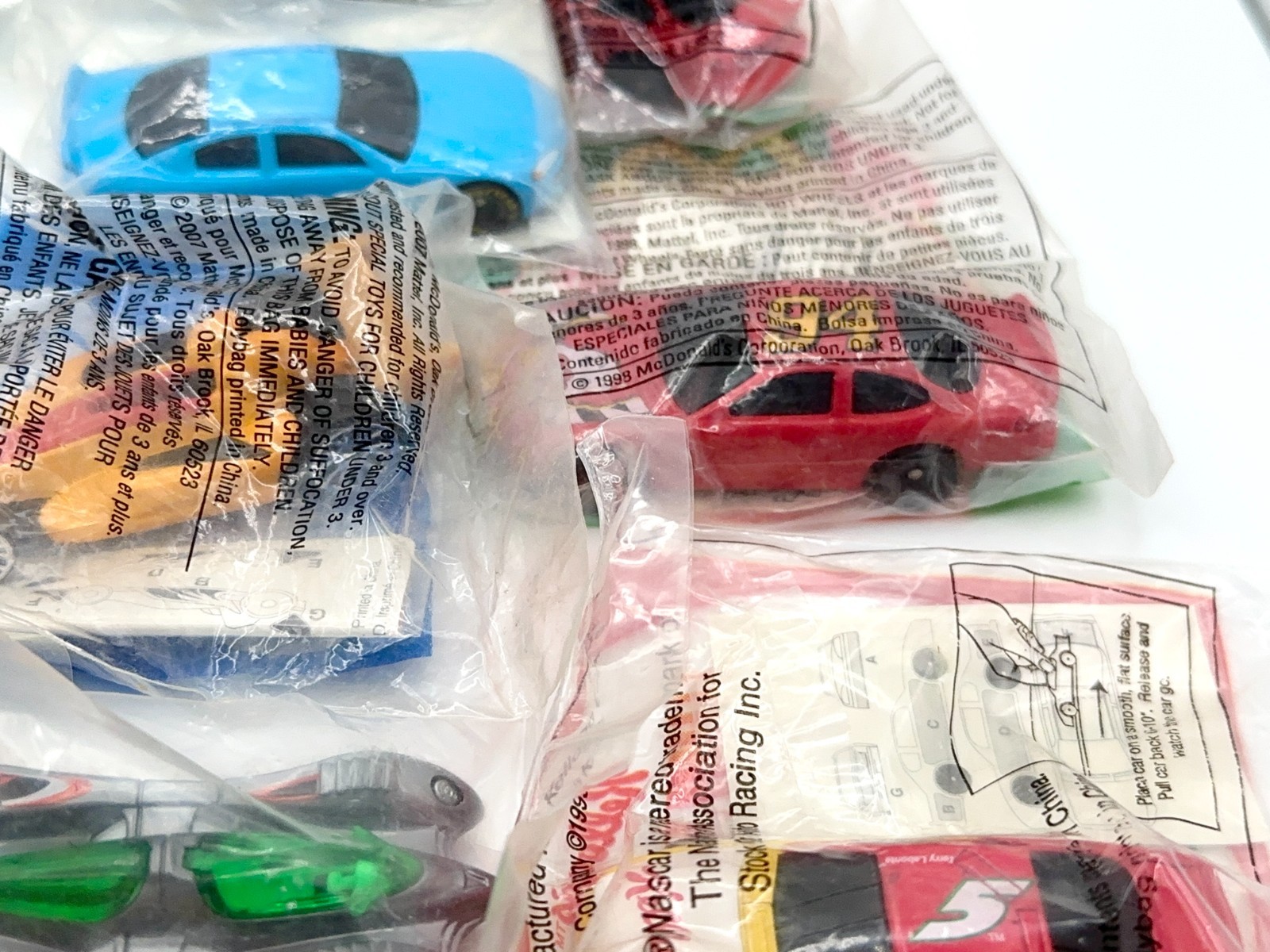 (20+) Hot Wheels & LEGO Cereal Baggie Richard Petty & More Lot of Cars SEALED!