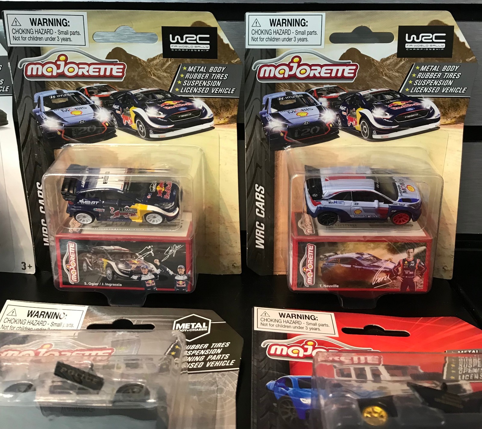 Majorette 1/64 MOC WRC, Porsche, Deluxe and Metal Series Cars Lot of 6 All NICE!