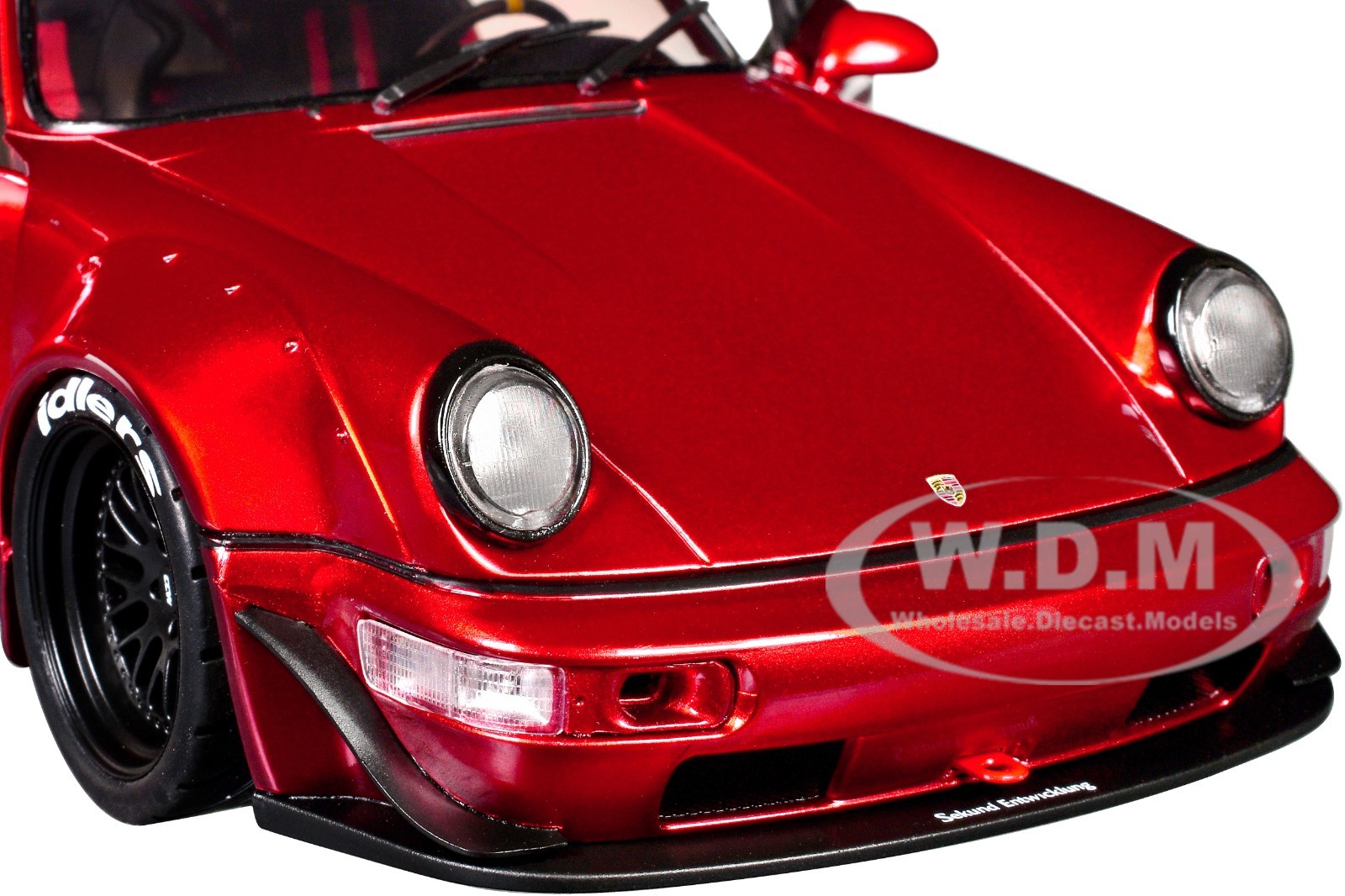 RWB BODY KIT RED METALLIC 1/18 DIECAST MODEL CAR BY JADA 35726