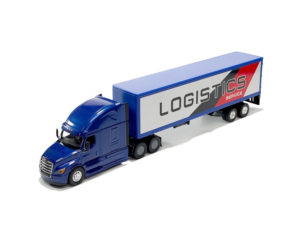 Welly 1:64 Freightliner Cascadia Tractor/Trailer Truck – Transporter – 3 Colors