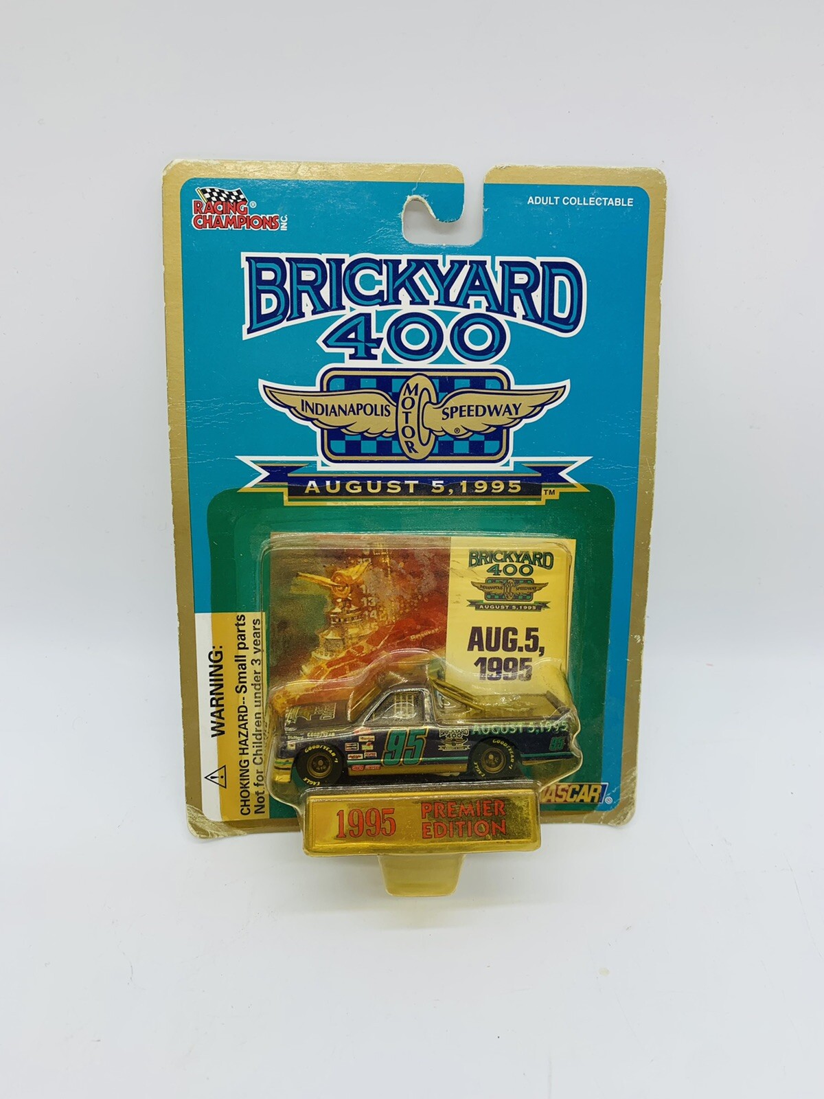 RACING CHAMPIONS, BRICKYARD 400, 8/5/1995, PICK UP TRUCK,NEW IN UNOPENED PACKAGE