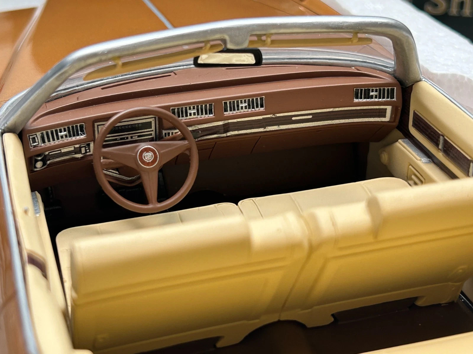 Bos 1/18 1976 Cadillac Eldorado Convertible Bronze Metallic Resin Car Model New