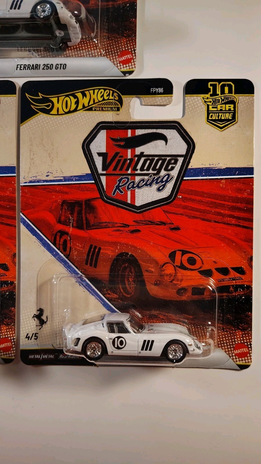 2026 Hot Wheels Premium Ferrari 250 GTO Vintage Racing Lot of 3 Sealed