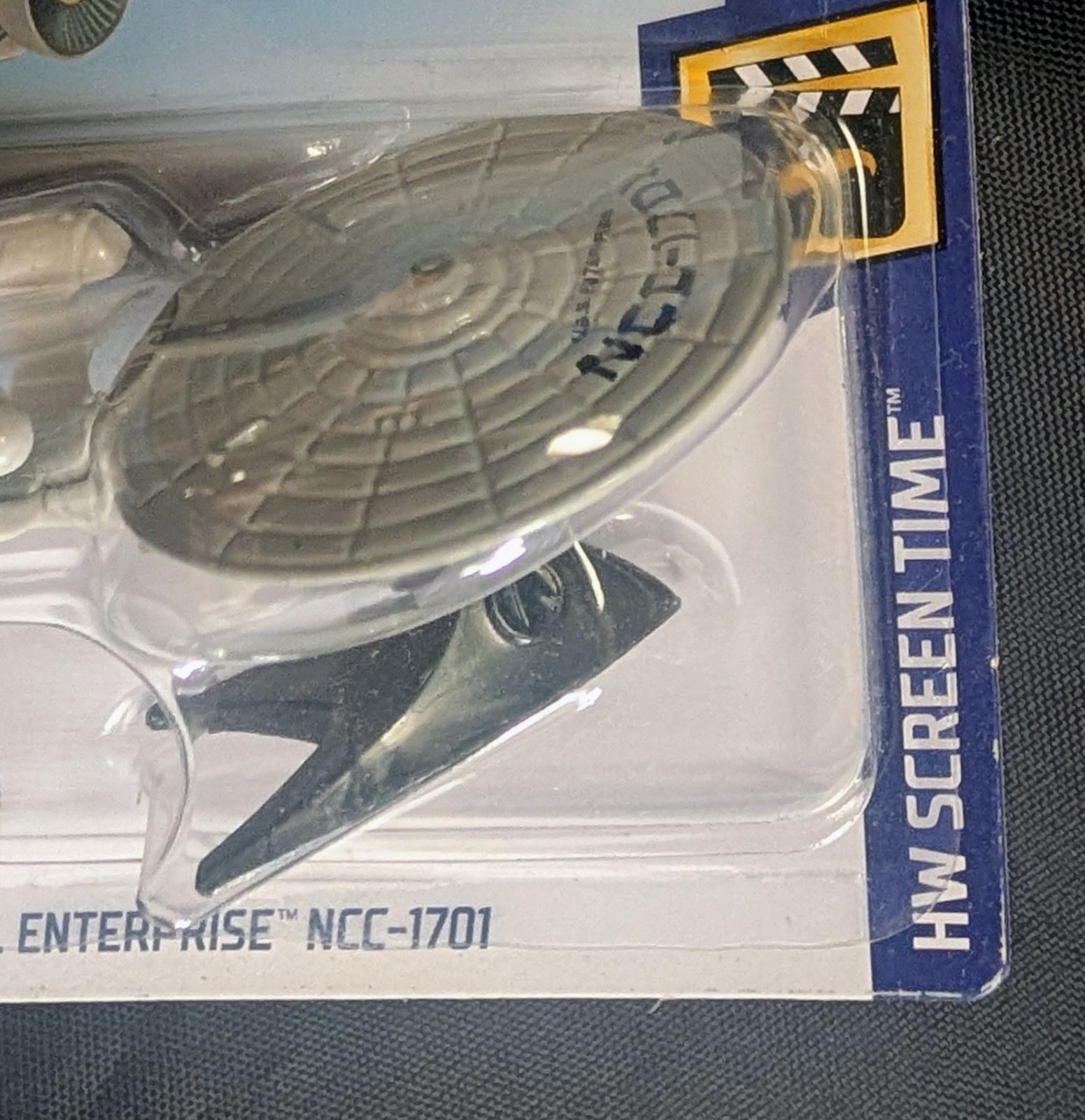 Hot Wheels Star Trek USS Enterprise NCC-1701 White With Stand And Protector Case