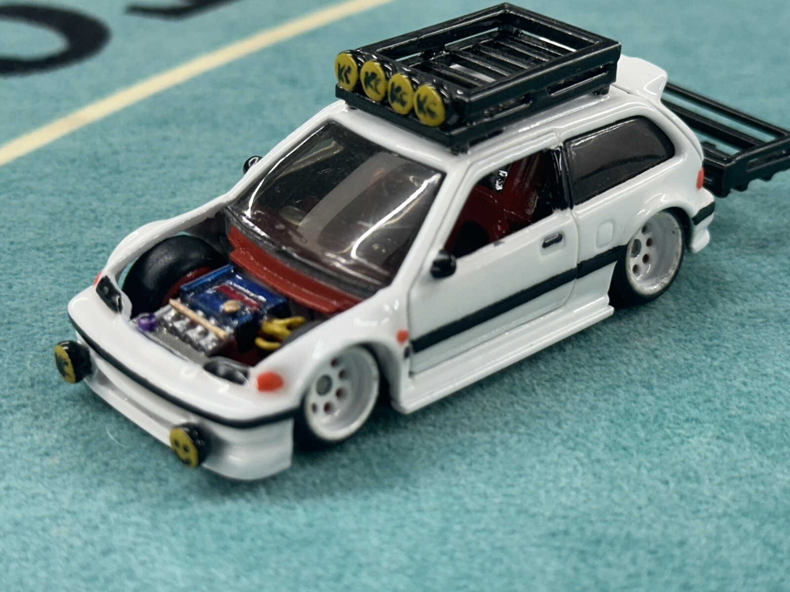 Hot Wheels 2013 Honda Civic EF professional Custom Build, Doors Open And More!