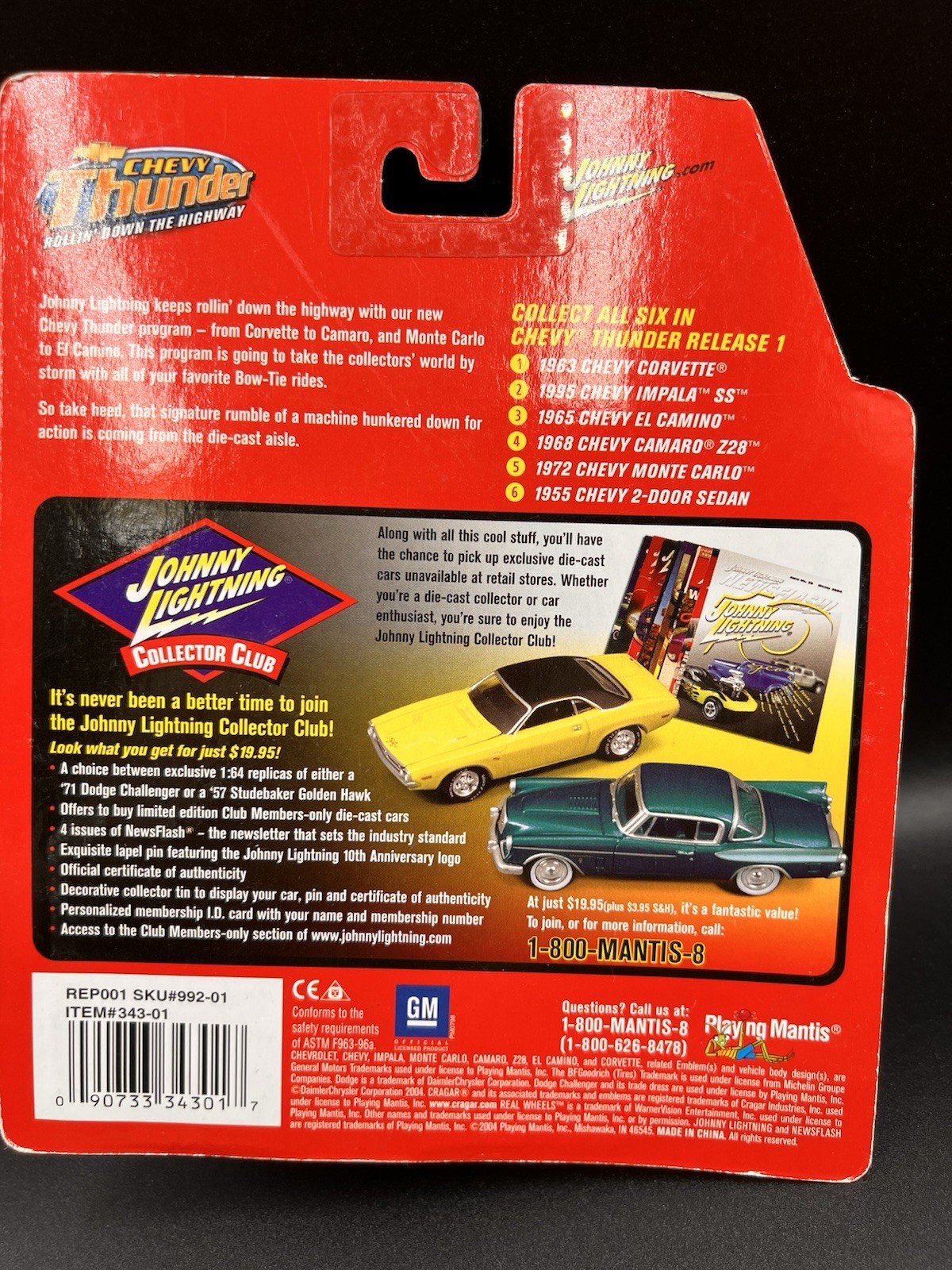 Johnny Lightning Die Cast Car 1/64 Collection- Lot Of 6 In Original Package