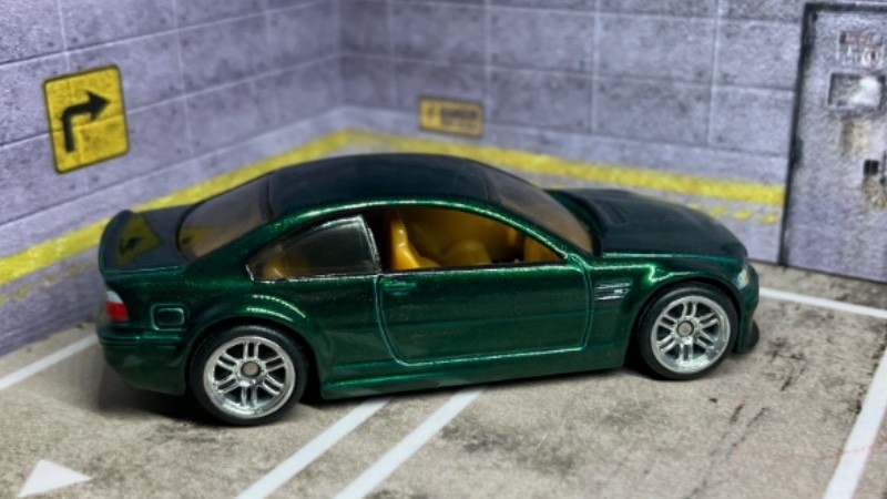 CUSTOM Green BMW M3 • 2026 Hot Wheels Premium • Chrome Real Riders • Power Trip