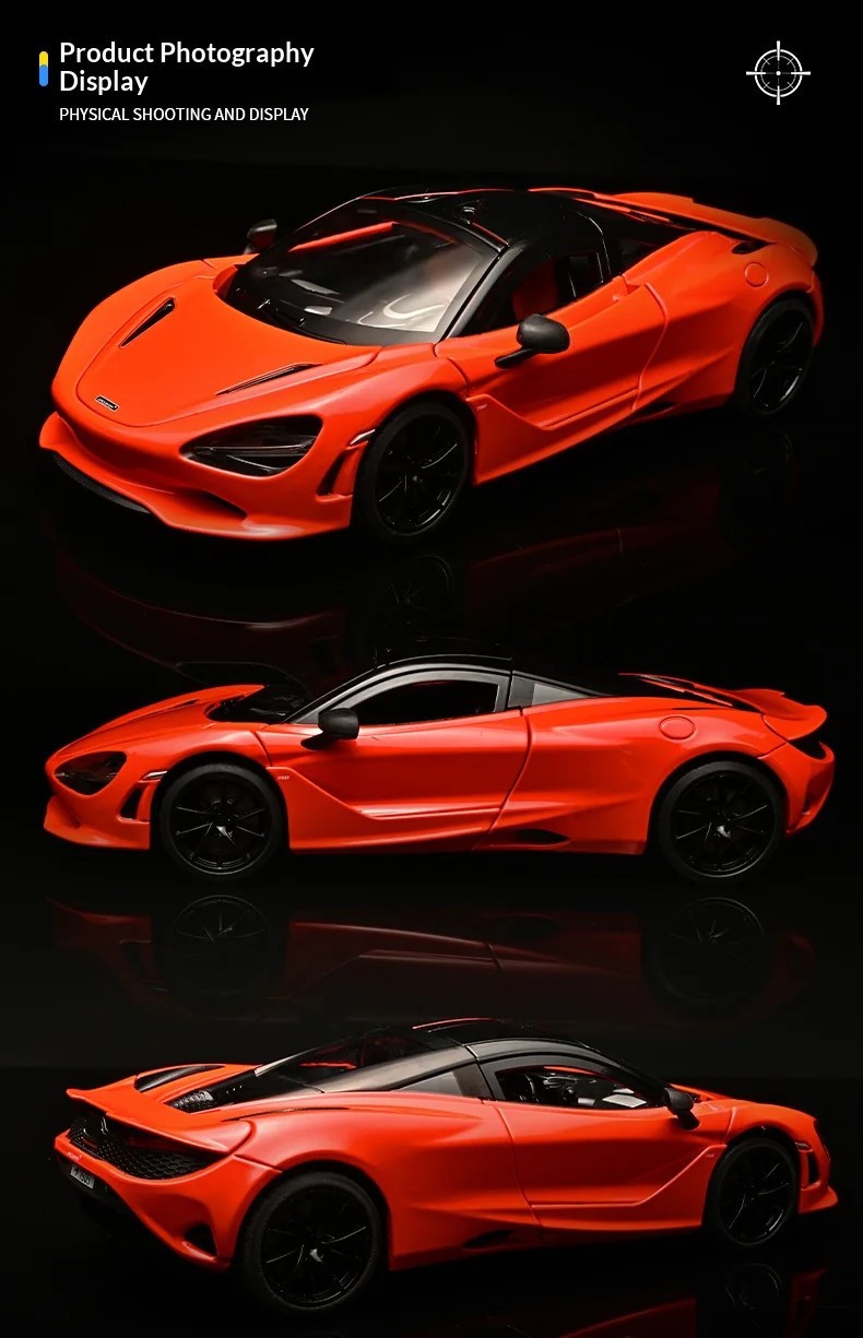 1/18 McLaren 750S High-performance Alloy Supercar Model Ideal Gift for Toy Car