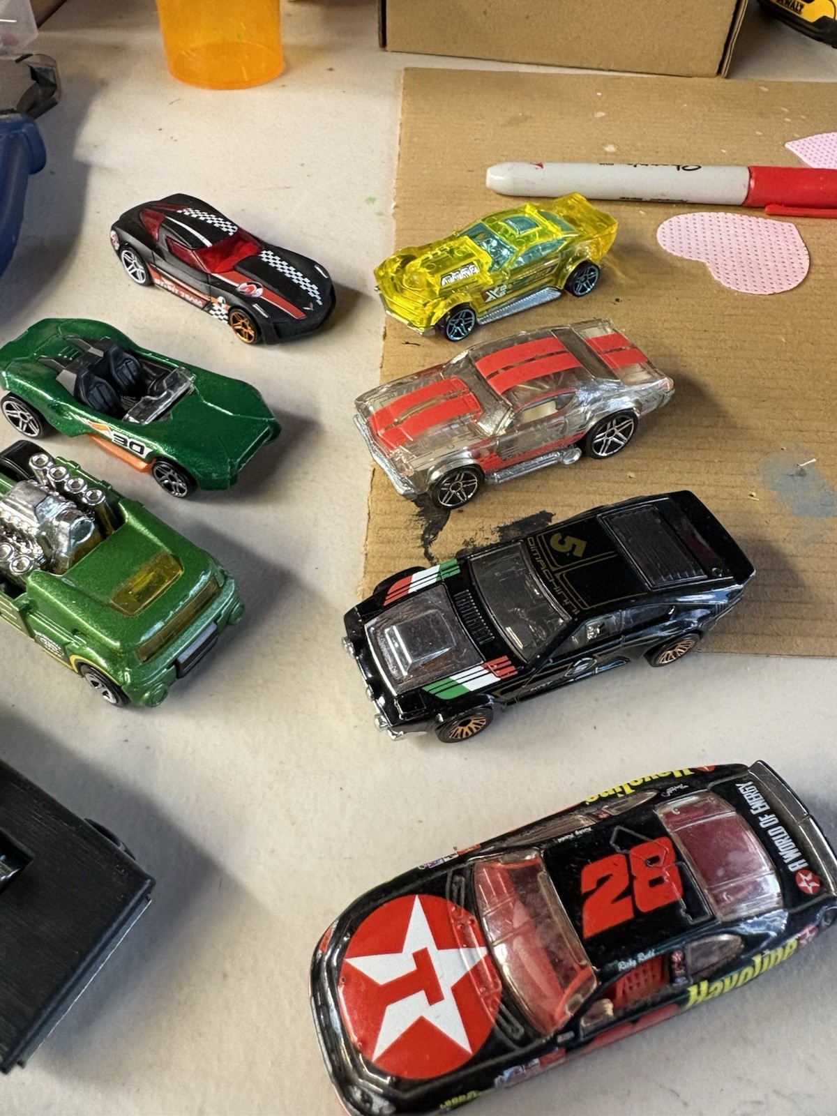 Loose Hot Wheels 11 Assorted Hot Wheels Plus 1 NASCAR. Lot Of 12