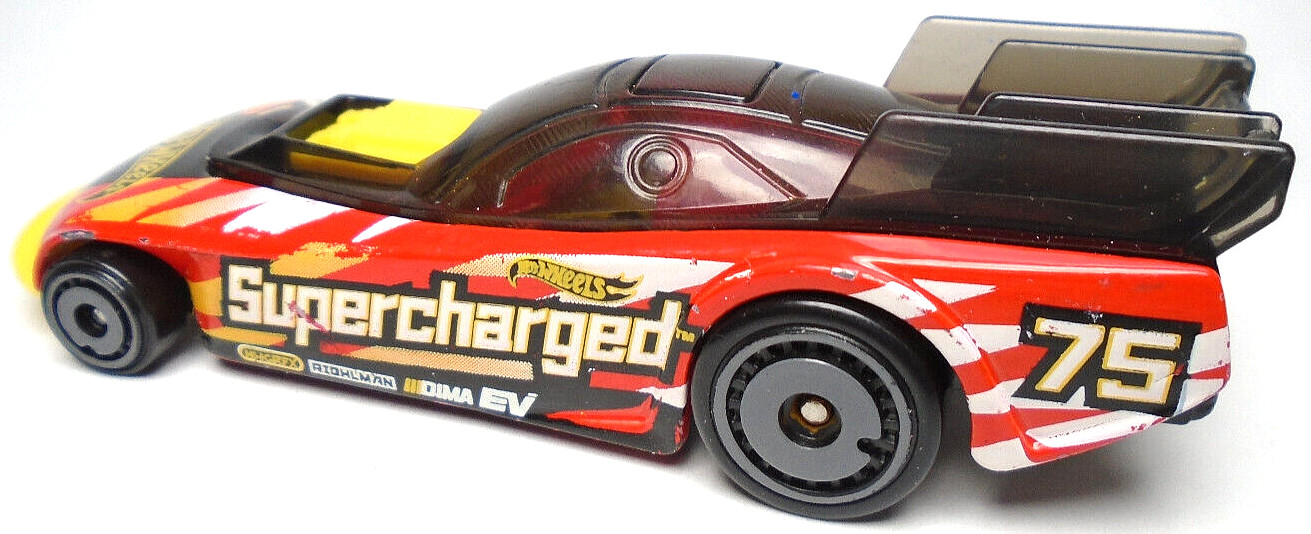 2019 HOT WHEELS SUPERCHARGED #75 RED 1:64 DIECAST 3 3/8″ FUNNY CAR DRAGSTER