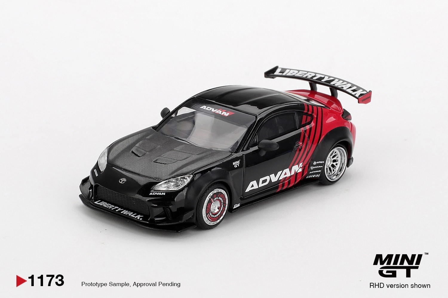 Mini GT 1:64 Toyota GR86 LB Nation Advan #1173