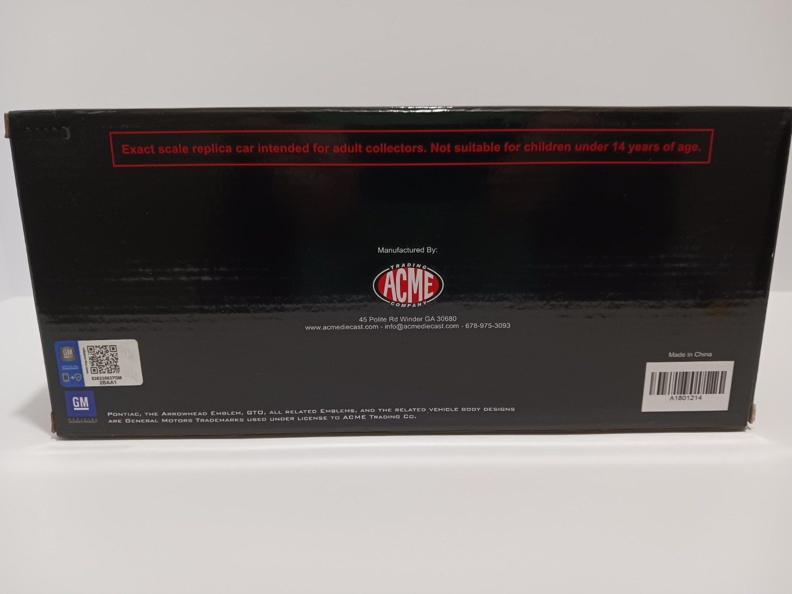 1:18 1970 PONTIAC GTO “THE PROSECUTOR” STREET FIGHTER in CAROUSEL RED, by ACME