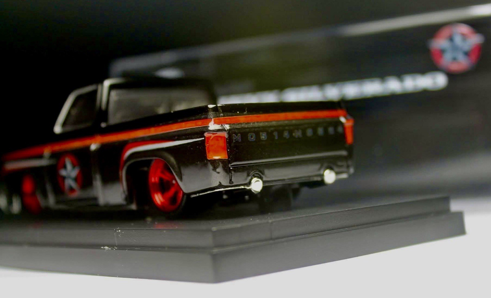 Hot Wheels 83 Silverado XL Military Rod Black Colour Custom Made
