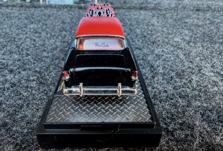 M2 1955 Chevrolet Bel Air Hardtop, Black/Red, No Box, 1:64 Scale