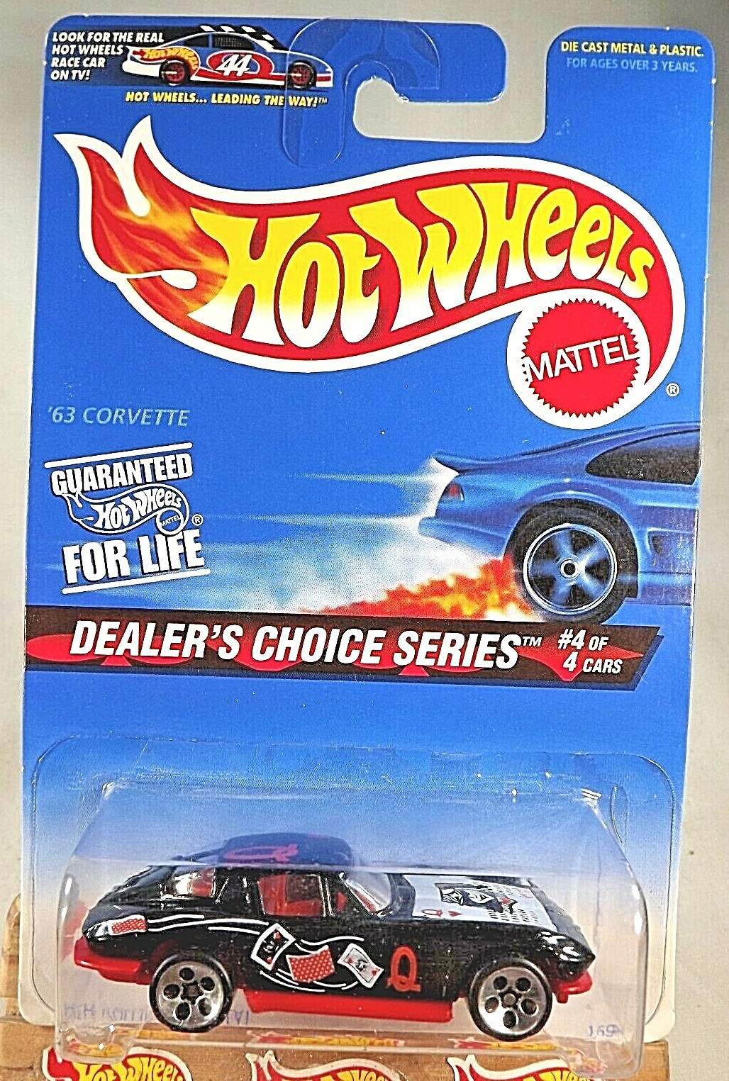 1997 Hot Wheels #568 Dealers Choice Series 4/4 ’63 CORVETTE Black w/Chrome5DotSp