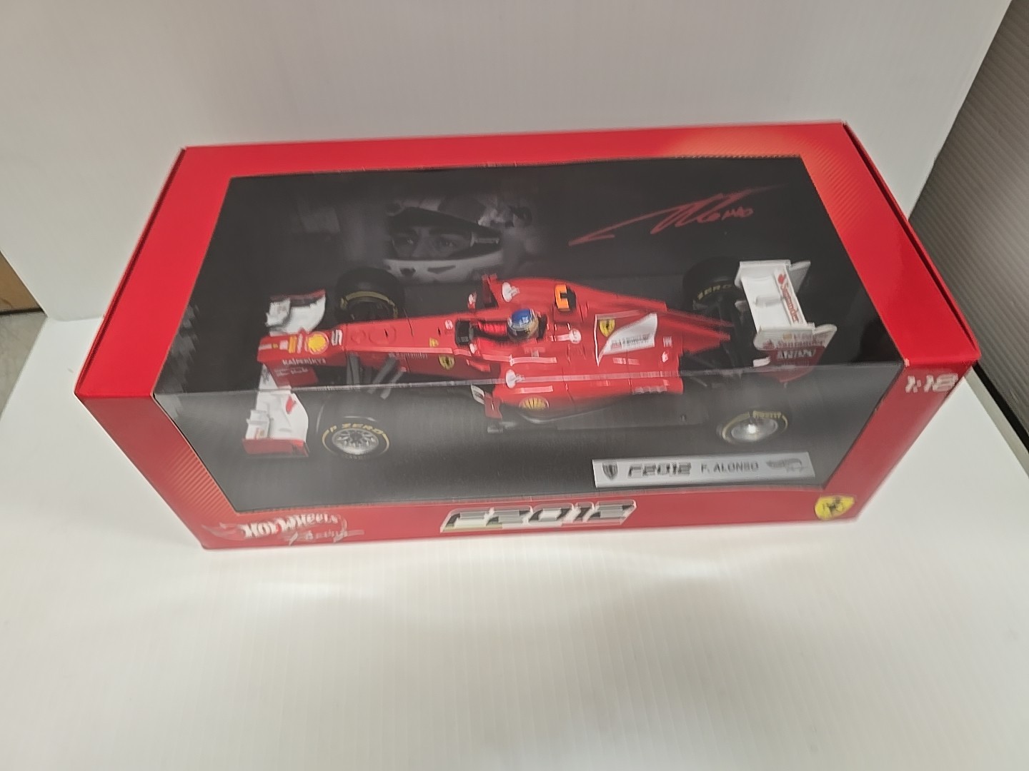 Hot Wheels Racing 1:18 Ferrari Formula 1 F. Alonso F2012 New Sealed X5520