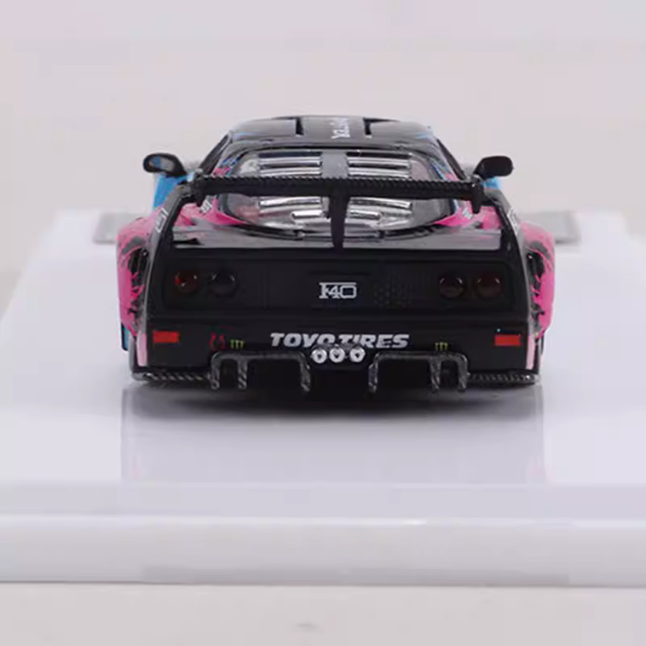Car demon 1:64 Ferrari F40 LBWK talons painted alloy car model collection