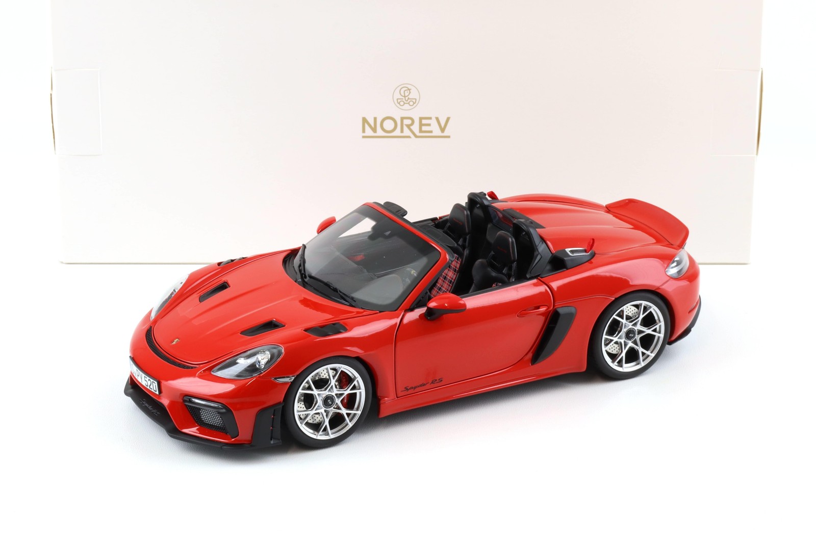 NOREV 1:18 Porsche 718 Spyder RS 2023 Guards Red Metal Model Car